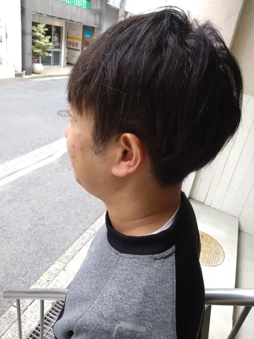 ショート メンズ メンズパーマ カット 縮毛矯正 トリートメント 袋町【シナリオ】 Scenarioのヘアスタイル