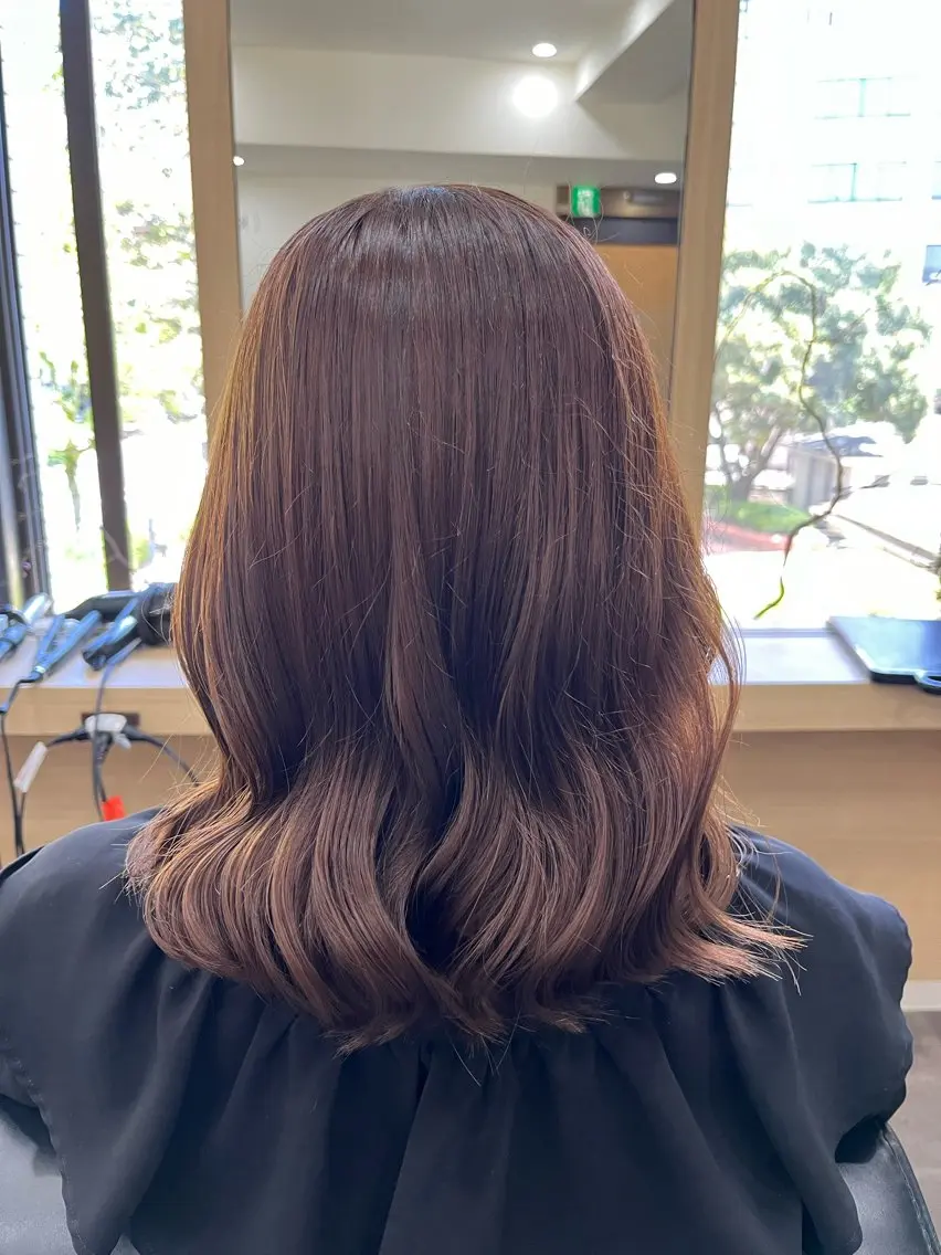 ミディアム カラー カット ヘアカラー トリートメント (kakko) ayumiのヘアスタイル