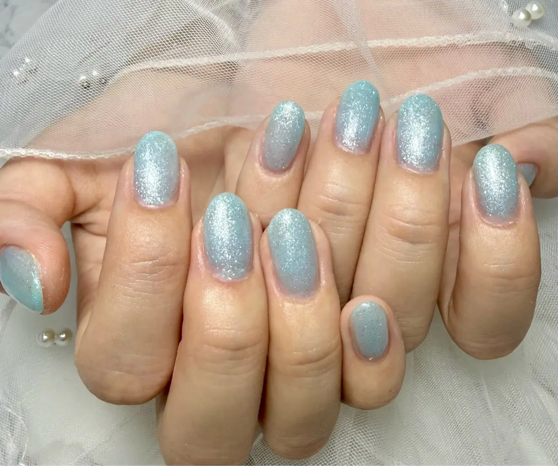 ネイル アニマル柄 アートネイル チークネイル フラッシュネイル フラッシュマグ Mai’s nailのネイルデザイン