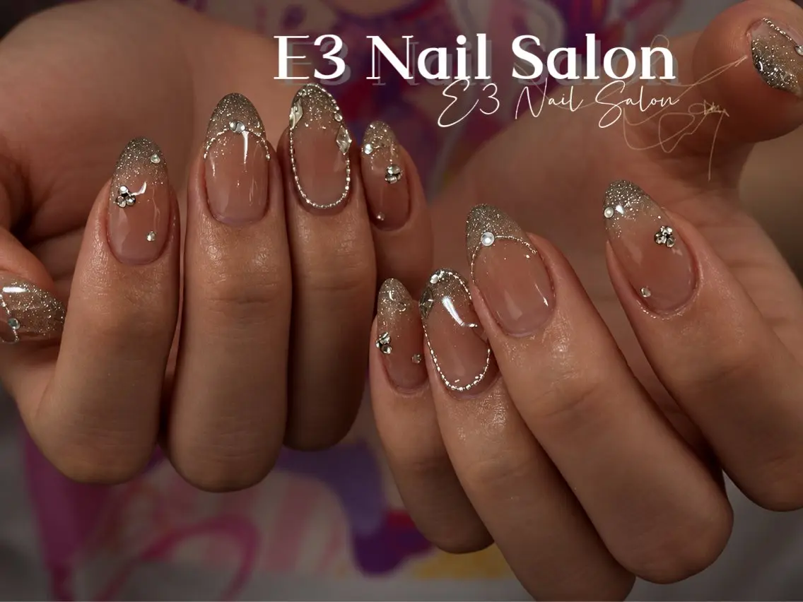 ネイル アニマル柄 オーロラネイル べっ甲ネイル ボルドー ブラウン ハンドネイル E3 Nail Salonのネイルデザイン