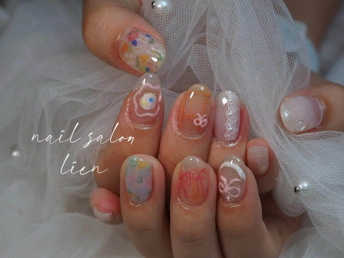 ネイル ハンドネイル プライベートサロン lienのネイルデザイン