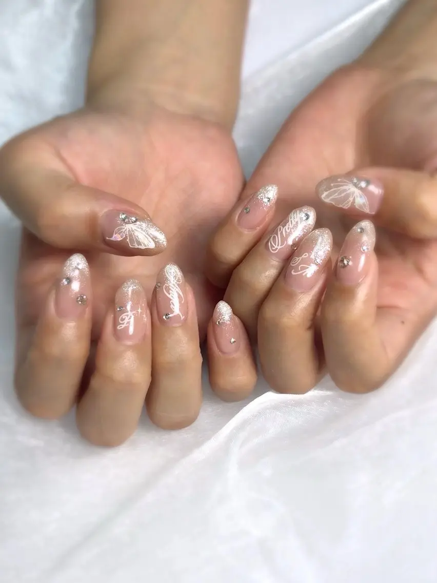 ネイル ホワイト ハンドネイル nailsalon Ecliaのネイルデザイン