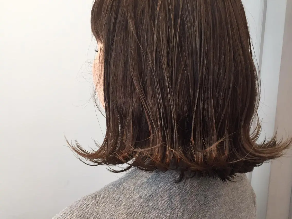 ミディアム カラー レイヤーカット✂️ 横浜No1♡下鳥翔子のヘアスタイル
