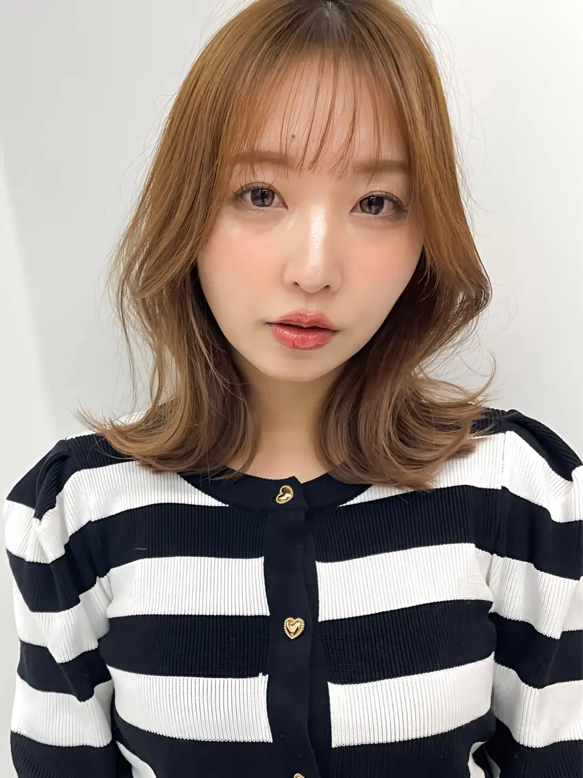 ミディアム ヘアカラー トリートメント konno shoのヘアスタイル