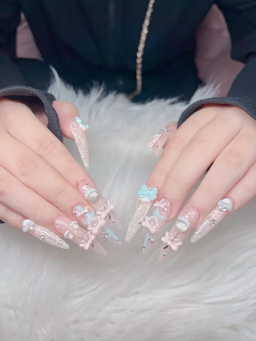 ネイル ハンドネイル Lee Nails チップ長さだし専門店のネイルデザイン