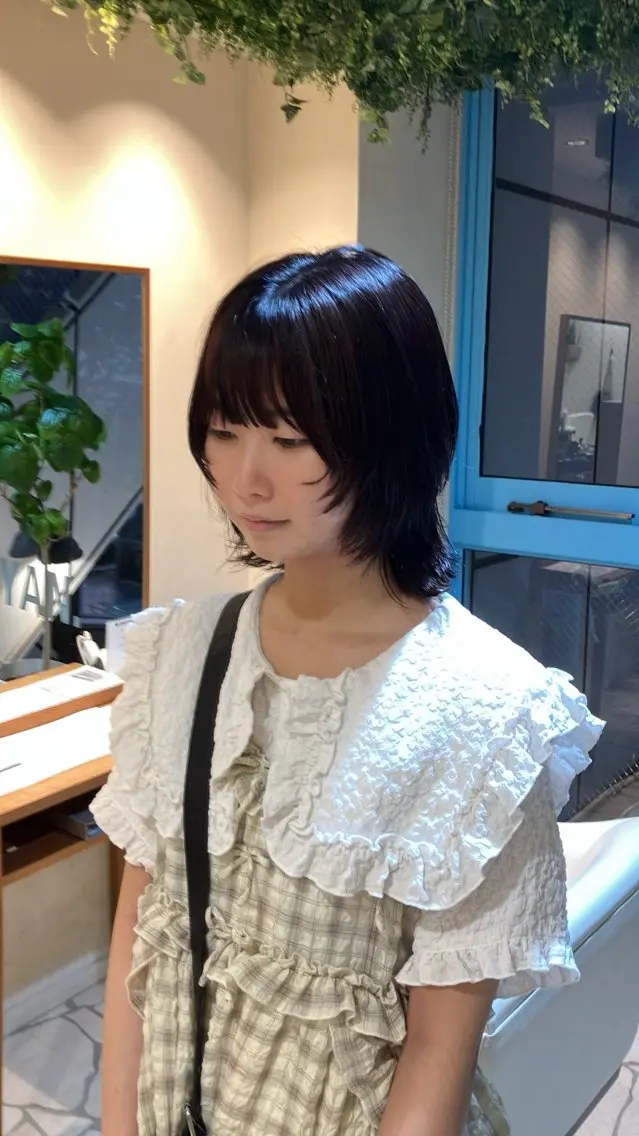 ミディアム カラー ヘアアレンジ 久野紗愛 【髪質改善　艶髪】のヘアスタイル