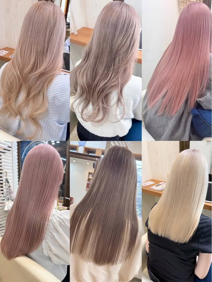 カラー ンジハ えみのヘアスタイル