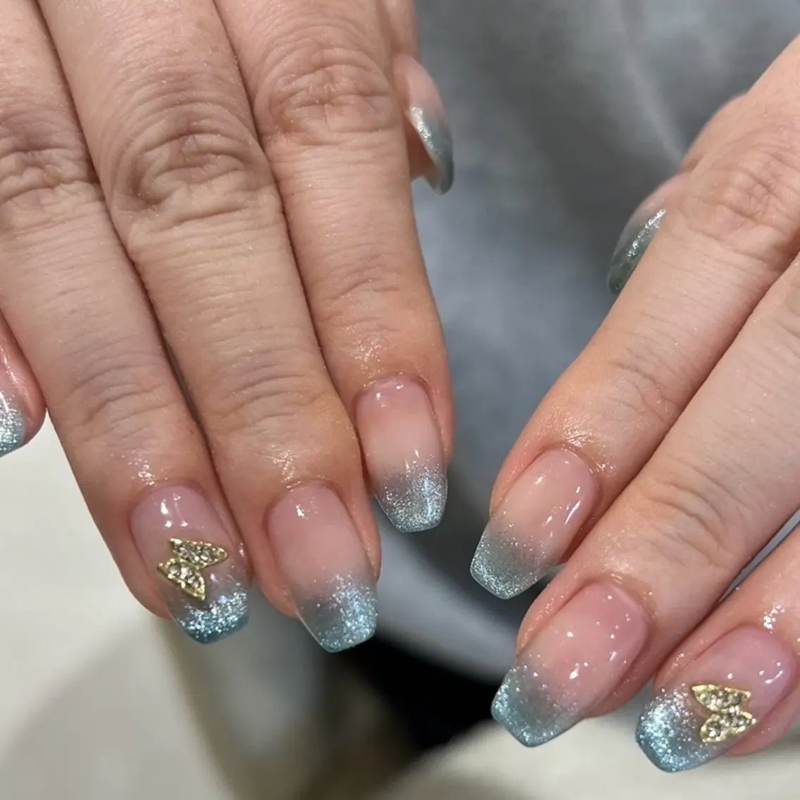 ネイル フレンチネイル マグネットネイル マグネットフレンチ manami プルミエール錦糸町店のネイルデザイン