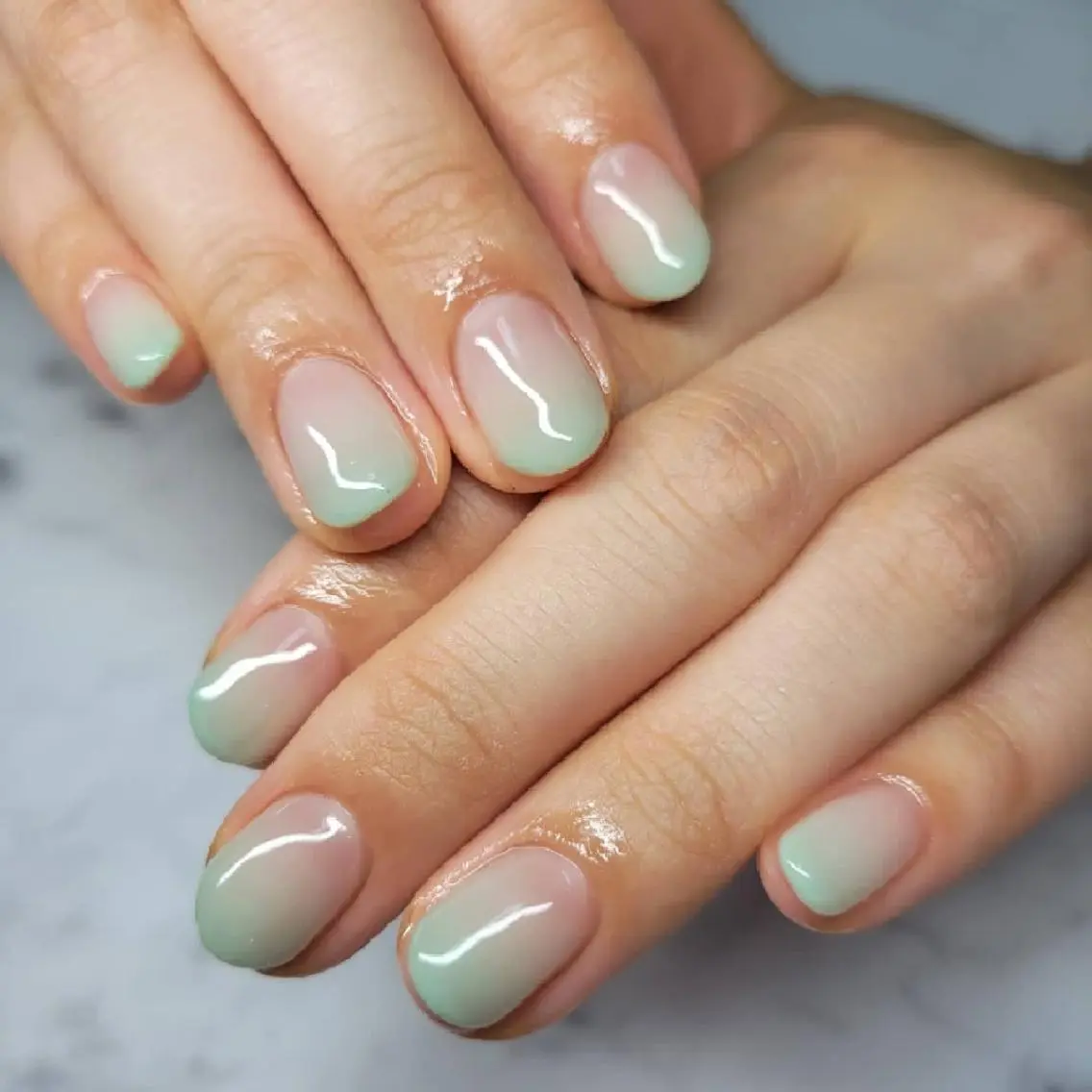 ネイル グラデーション グリーン Nail salon Coco【溝の口駅】のネイルデザイン