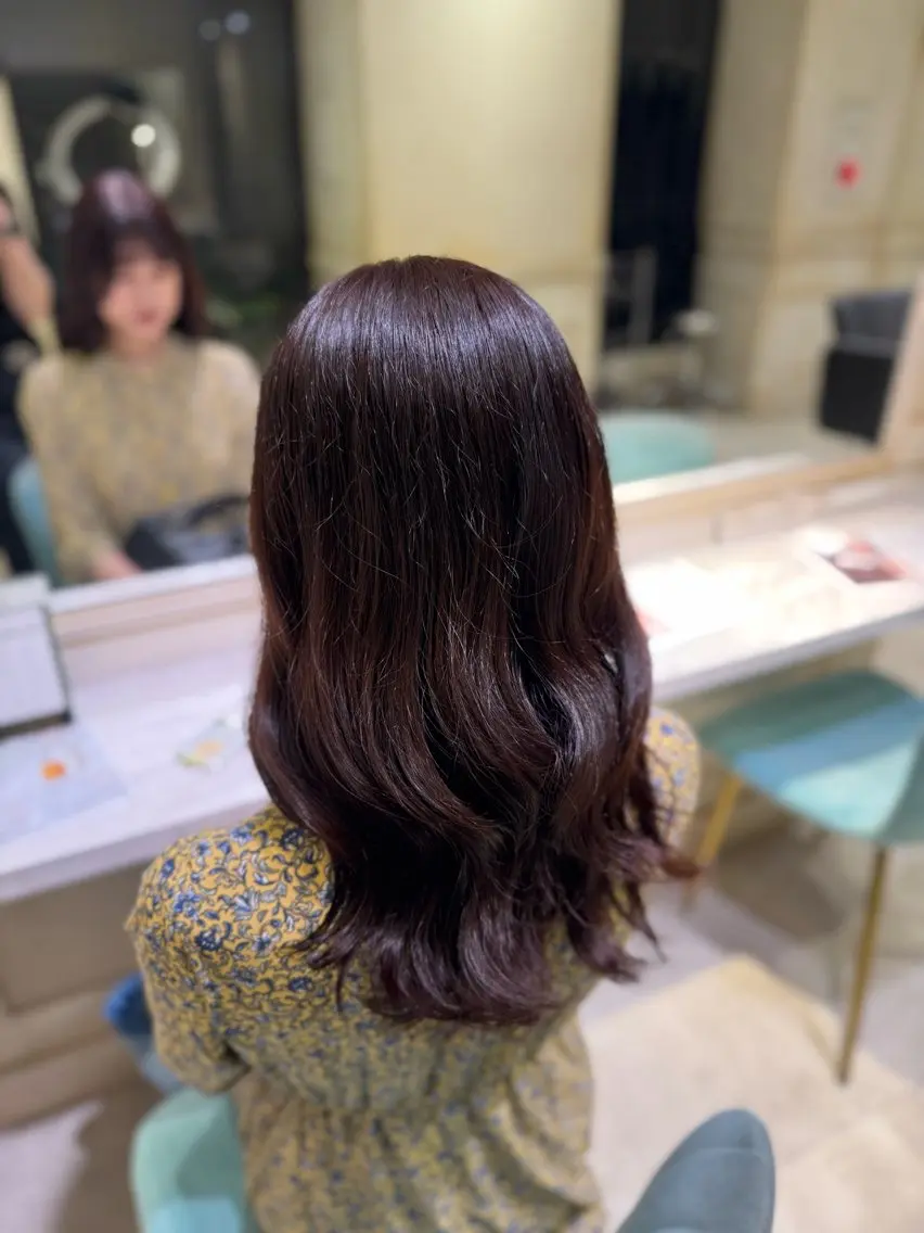 カラー ヘアカラー トリートメント 💙透明感艶カラー/ ゆうな💙のヘアスタイル