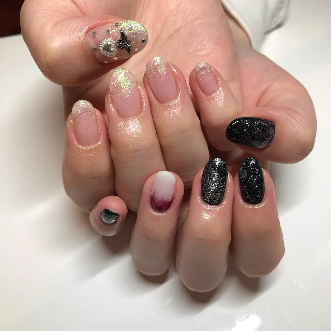 ネイル アートネイル ラメ(グリッター) nail salon Soiréeのネイルデザイン