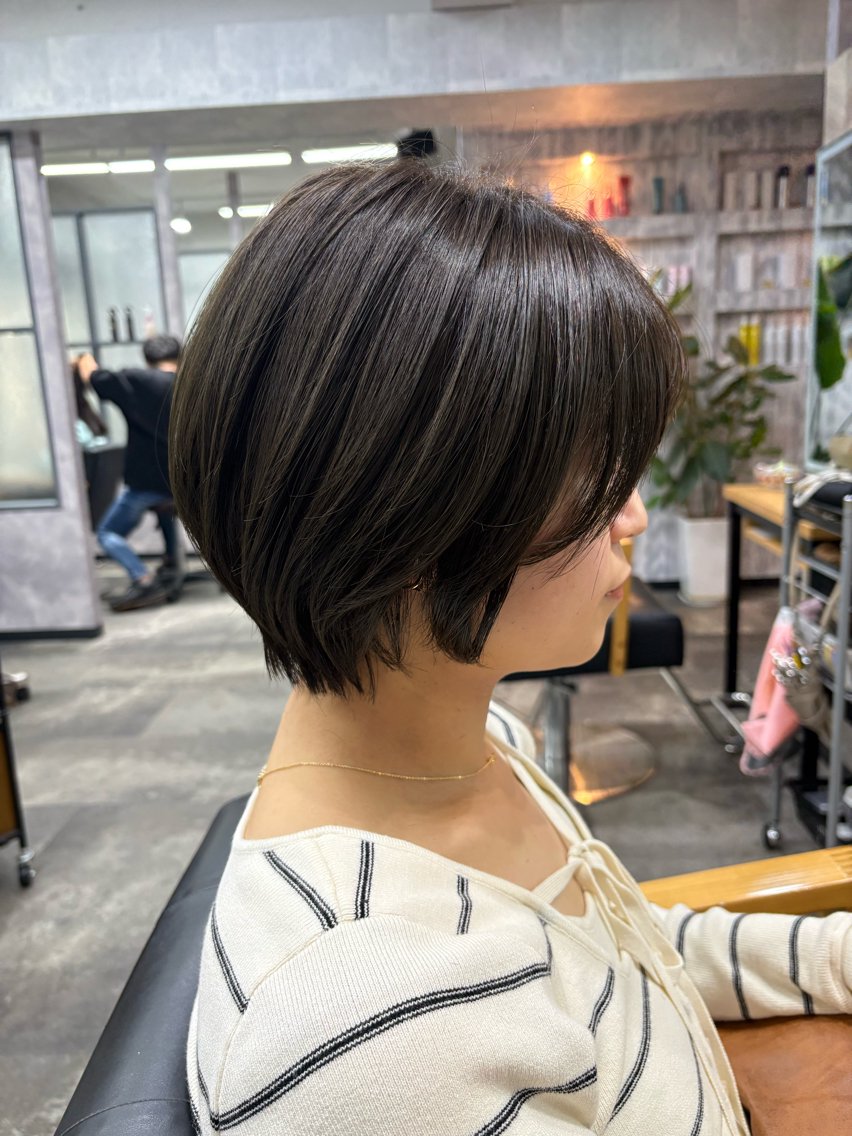 ショート カラー ショートボブ ボブ ショートヘア カット SHANTi 飯塚 ヘアセット/髪質改善のヘアスタイル