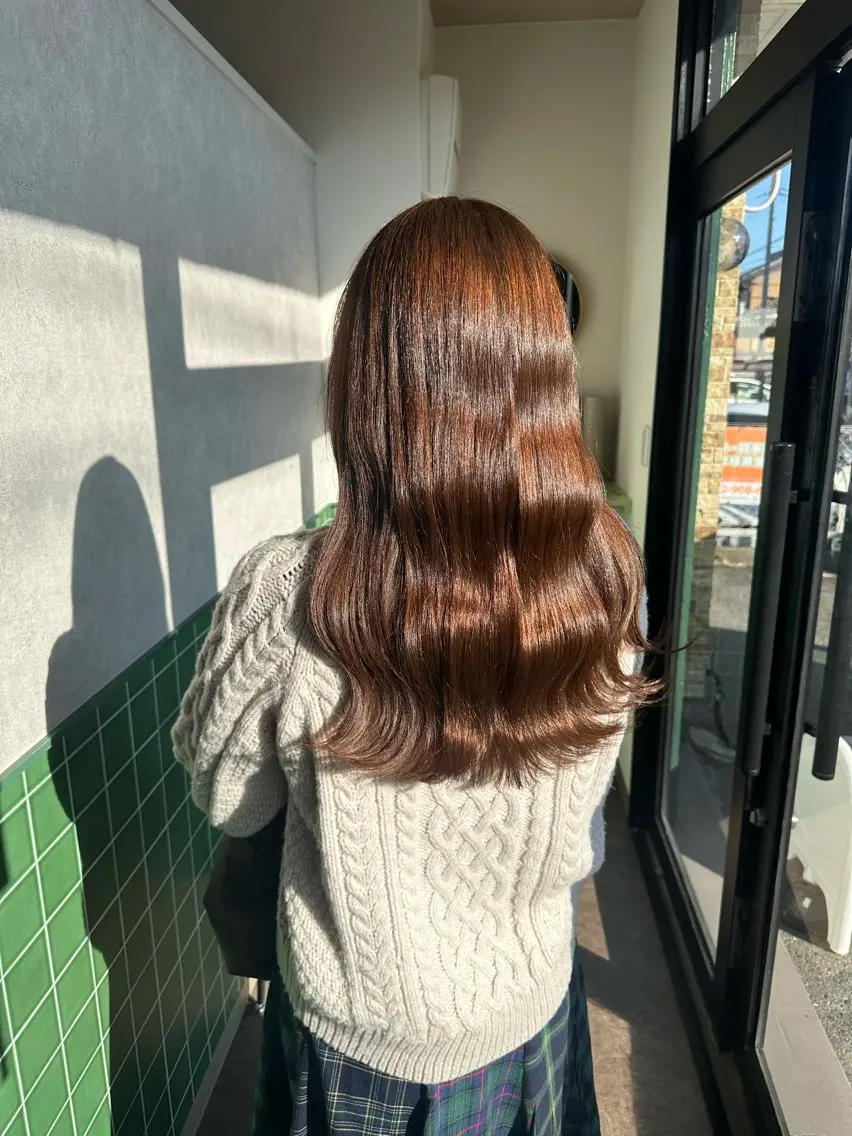 ロング カット ヘアカラー トリートメント 岐阜/細畑駅徒歩1分 井口朝香のヘアスタイル