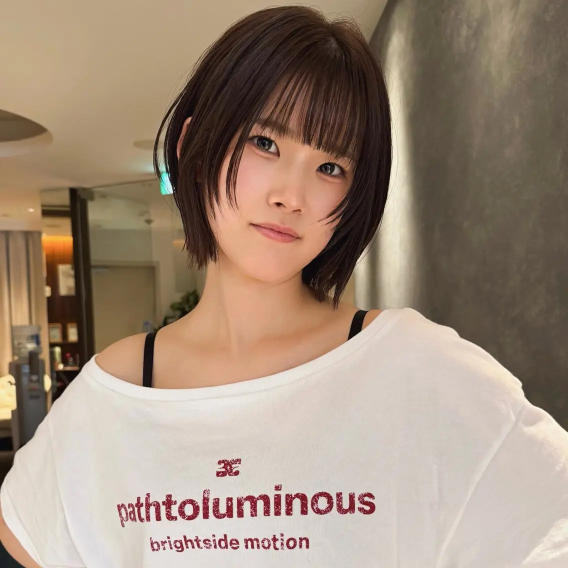 ショート ボブレイヤー ボブ レイヤーカット モデル募集/山田蓮/ レイヤーボブのヘアスタイル