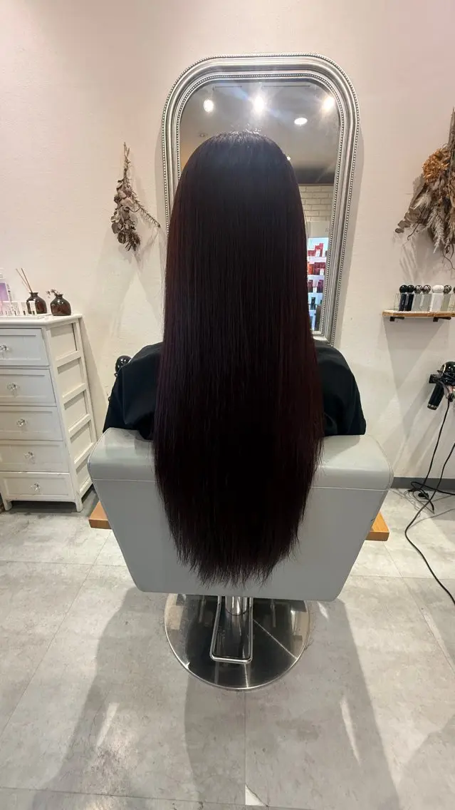 ロング 髪質改善unjour みゆうのヘアスタイル