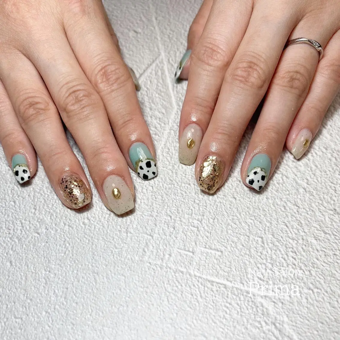 ミディアム ネイル SalonPrima 西院Nail&Eyeのネイルデザイン