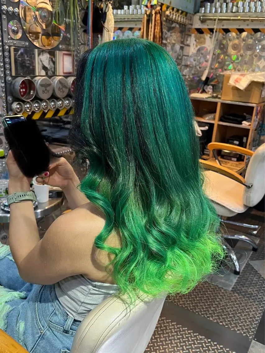 セミロング カラー ヘアアレンジ メンズ カット ヘアカラー KOYA コヤのヘアスタイル