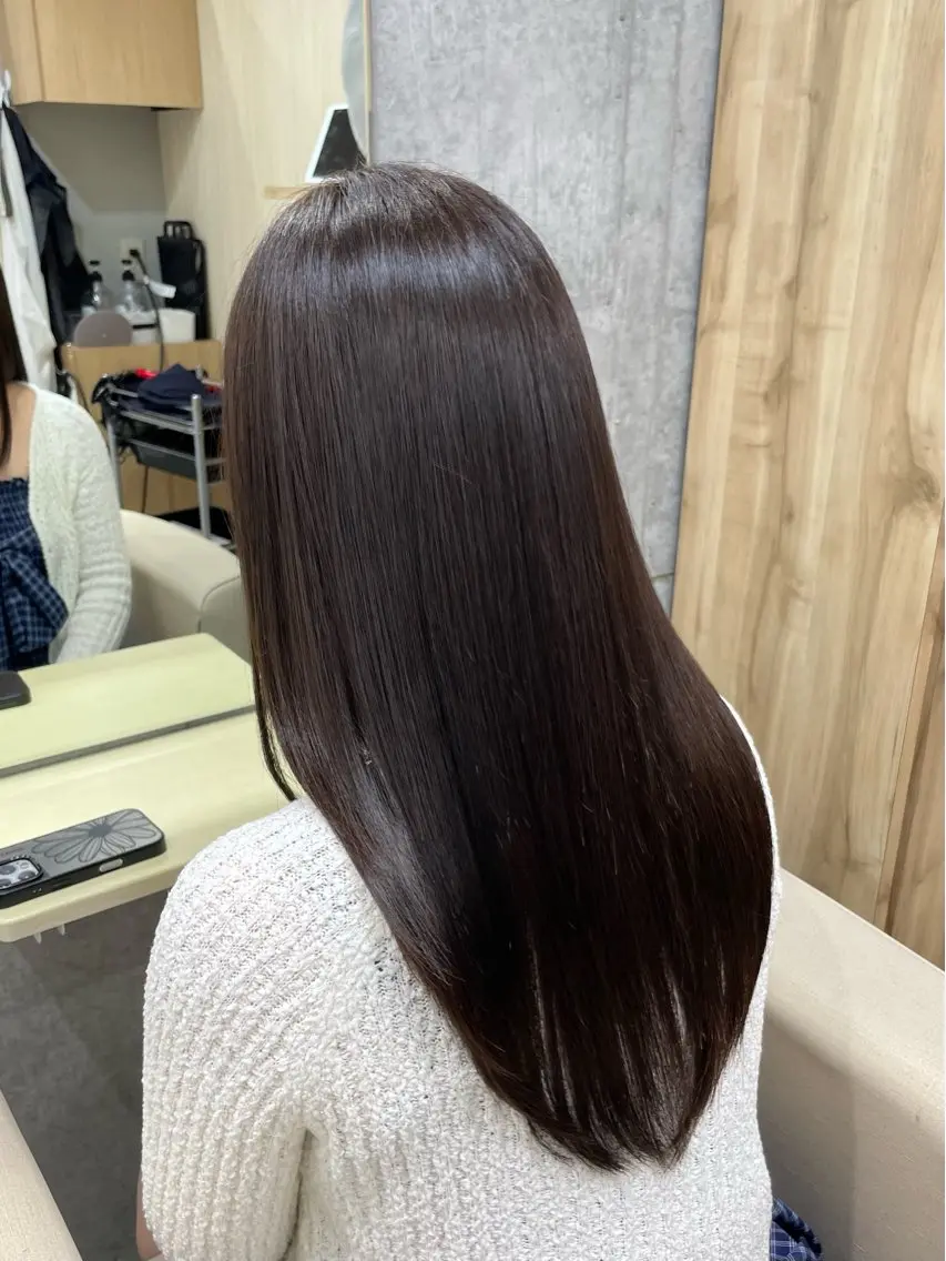 セミロング カラー カット ヘアカラー トリートメント 博多/髪質改善/レイ ヤー/縮毛矯正/れいのヘアスタイル