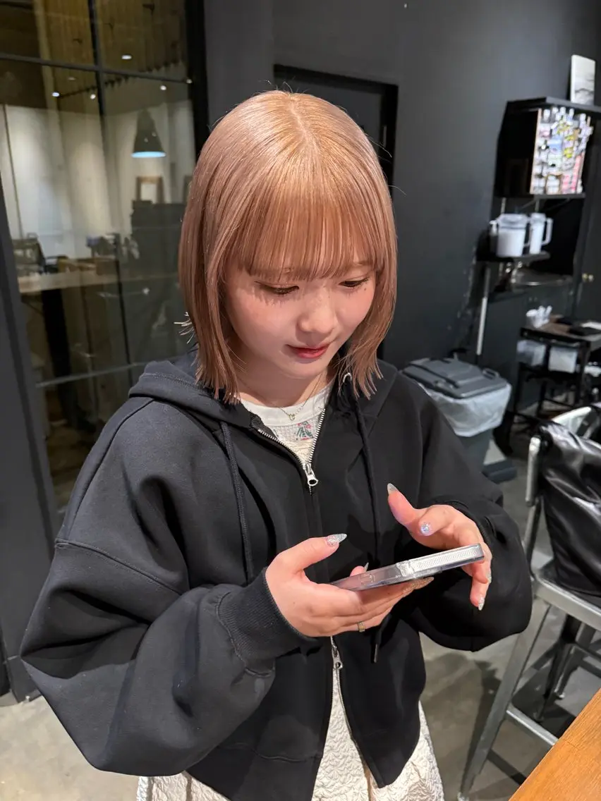 ミディアム カット ヘアカラー トリートメント fubuki🪷 似合わせカットカラーのヘアスタイル