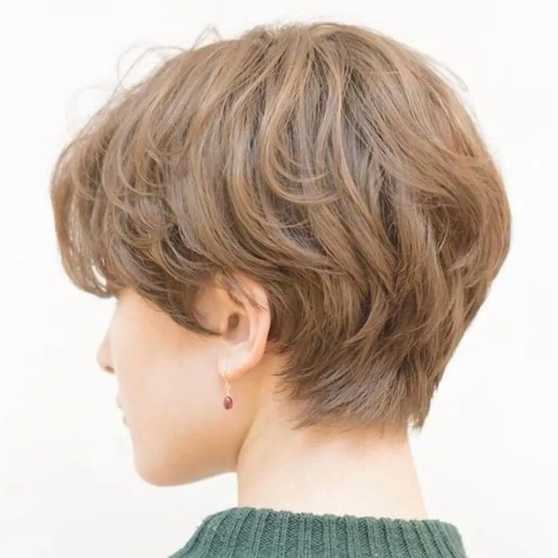 ショート パーマ 大山杏奈/ショート パーマ/カットモデルのヘアスタイル