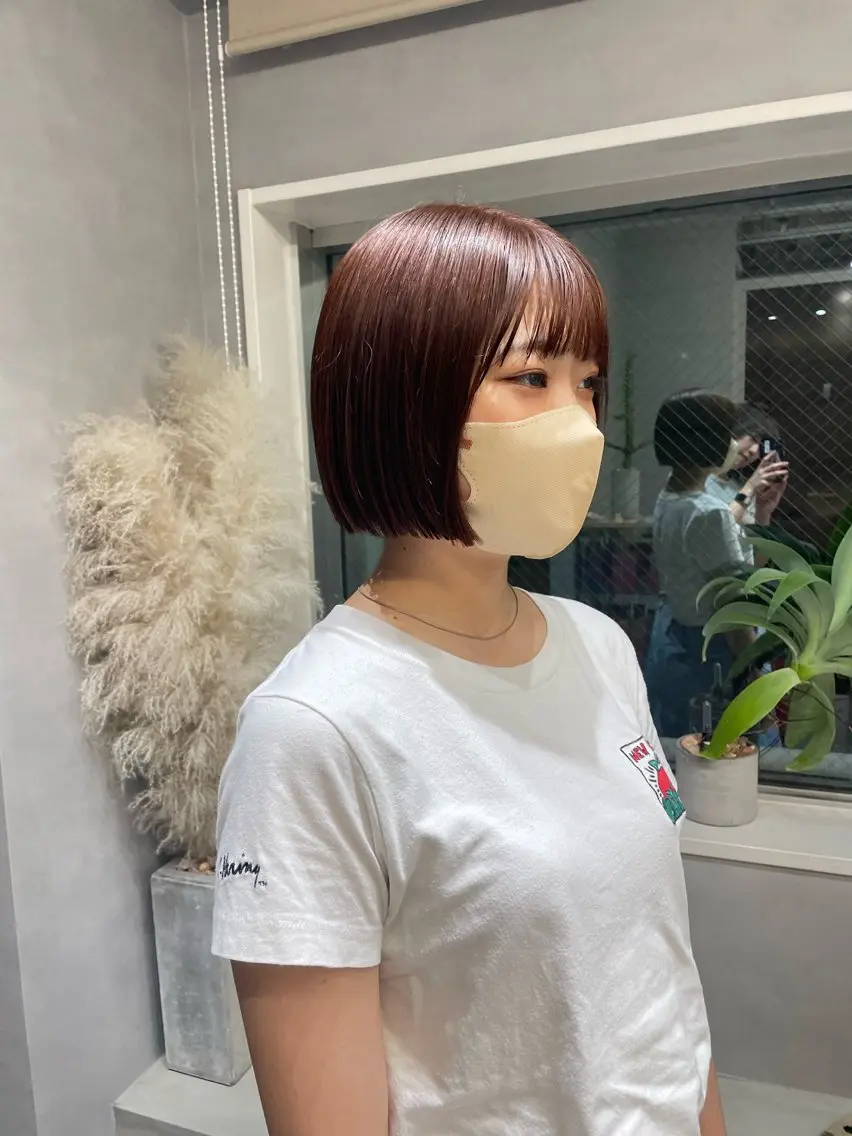 ミディアム ボブ yui/ layer cutのヘアスタイル