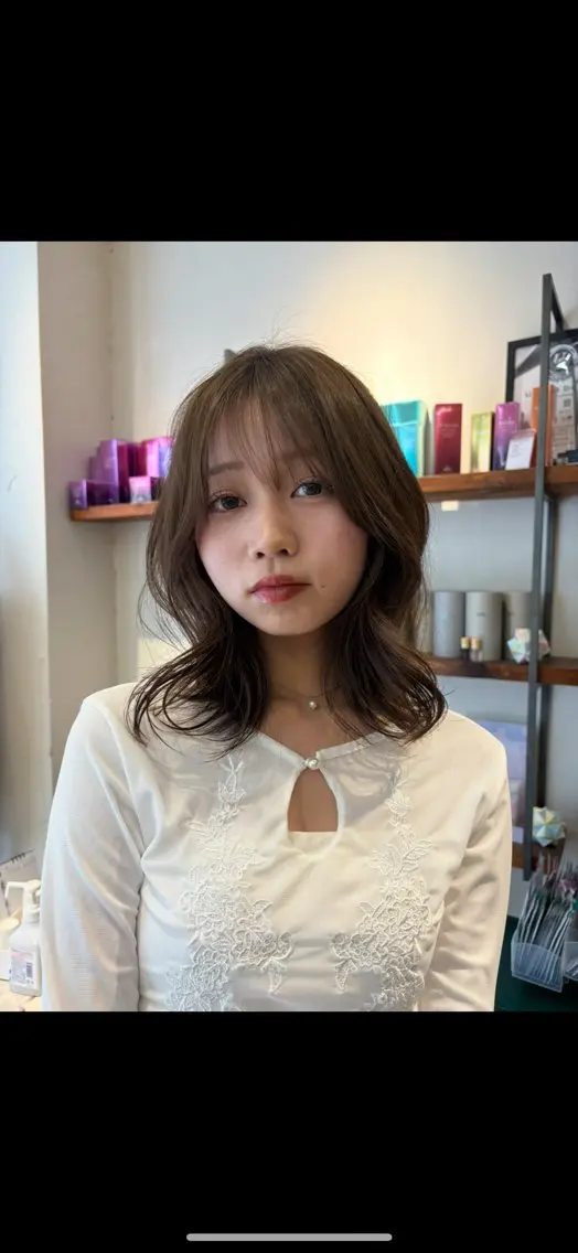 ミディアム ヘアカラー 透明感カラー 🧚‍♂️さえのヘアスタイル