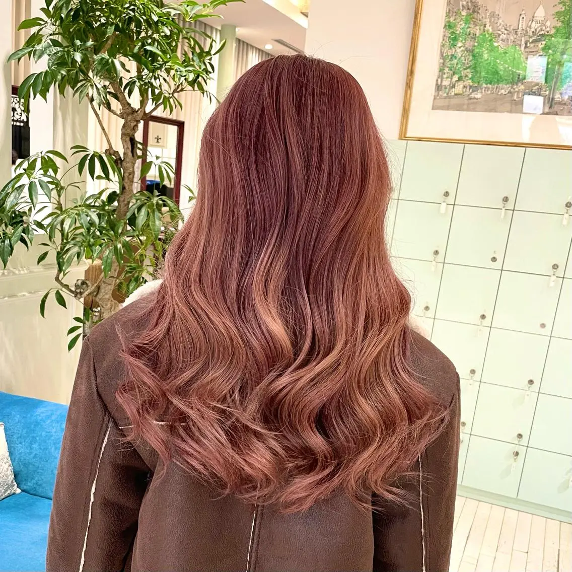 セミロング カラー パーマ ヘアアレンジ ヘアカラー トリートメント ヘアセット 🌈インナーカラー ‘ショウマ’🌈のヘアスタイル