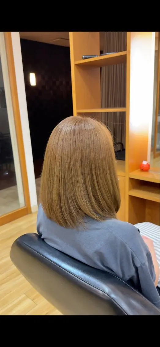 ミディアム カラー ブラウンカラー 岡野 健汰のヘアスタイル