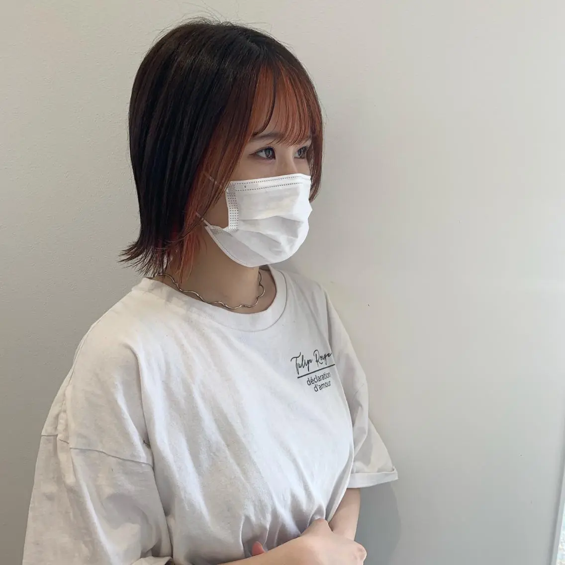 ショート カラー 長山 茉白のヘアスタイル