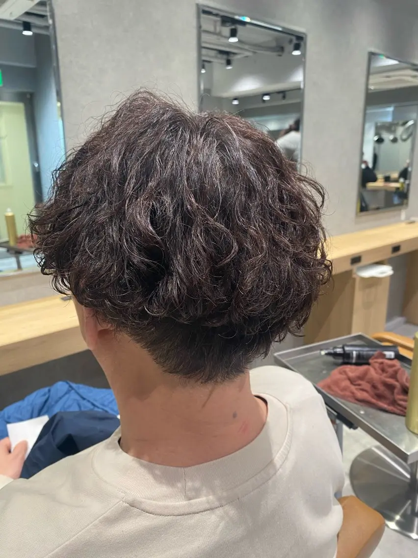 ロング パーマ カット パーマ 関川遼河/パーマ /メンズ特化のヘアスタイル