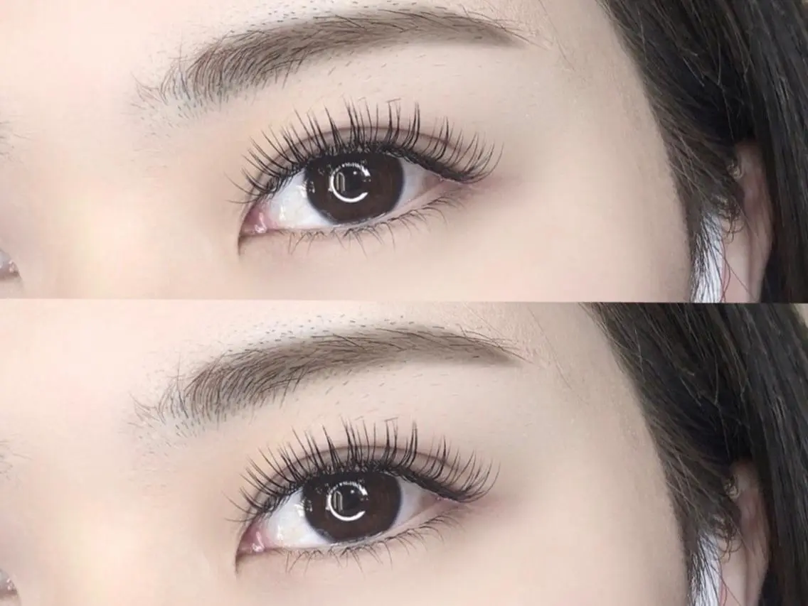 マツエク・マツパ フラットラッシュ 下まつげエクステ アップワードラッシュ 眉毛専門店brow art上野店 阿部の眉毛・アイブロウイメージ