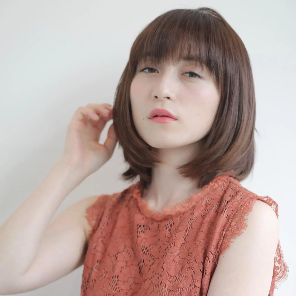 ミディアム カット トリートメント 高橋 亜紀のヘアスタイル