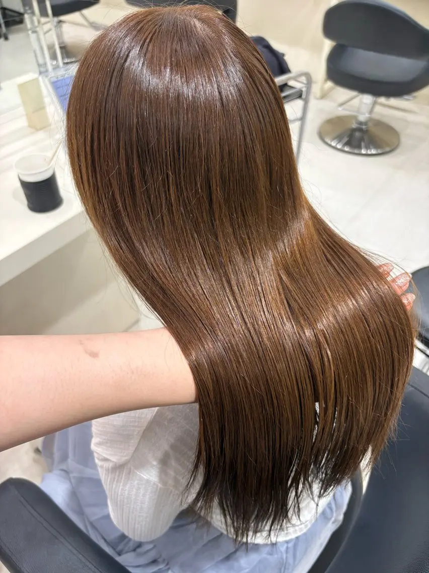 ロング カラー カット ヘアカラー トリートメント 💕мei 透明感カラー💕のヘアスタイル