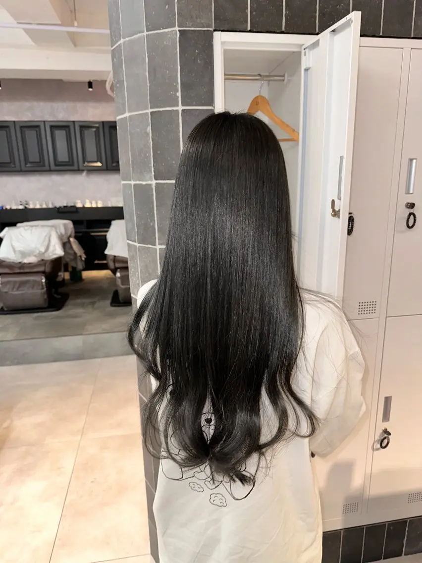 ロング カット 縮毛矯正 大人艶髪 ミサワのヘアスタイル