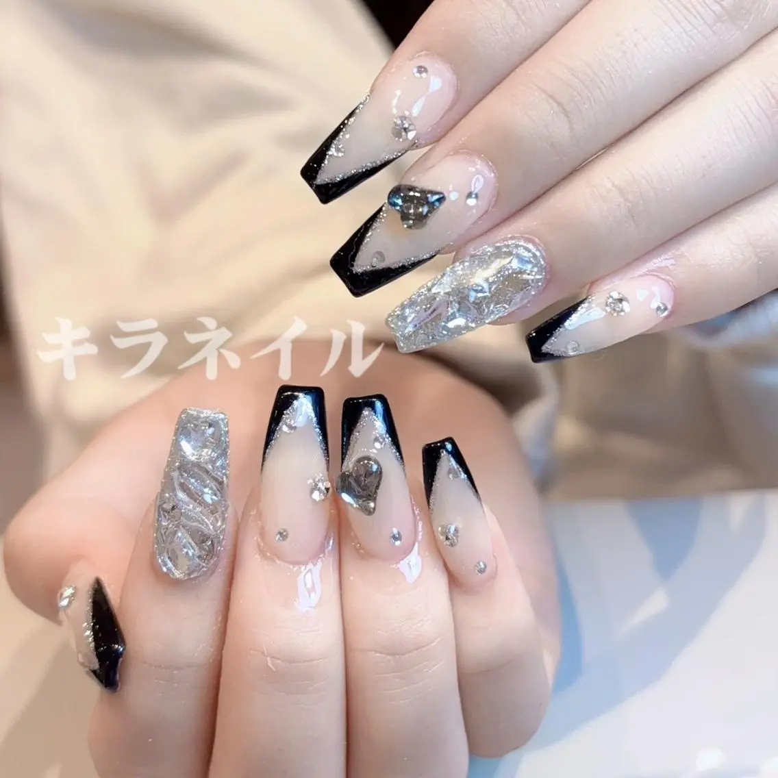 ネイル 🍑長さだし ワンホン💅モモコのネイルデザイン