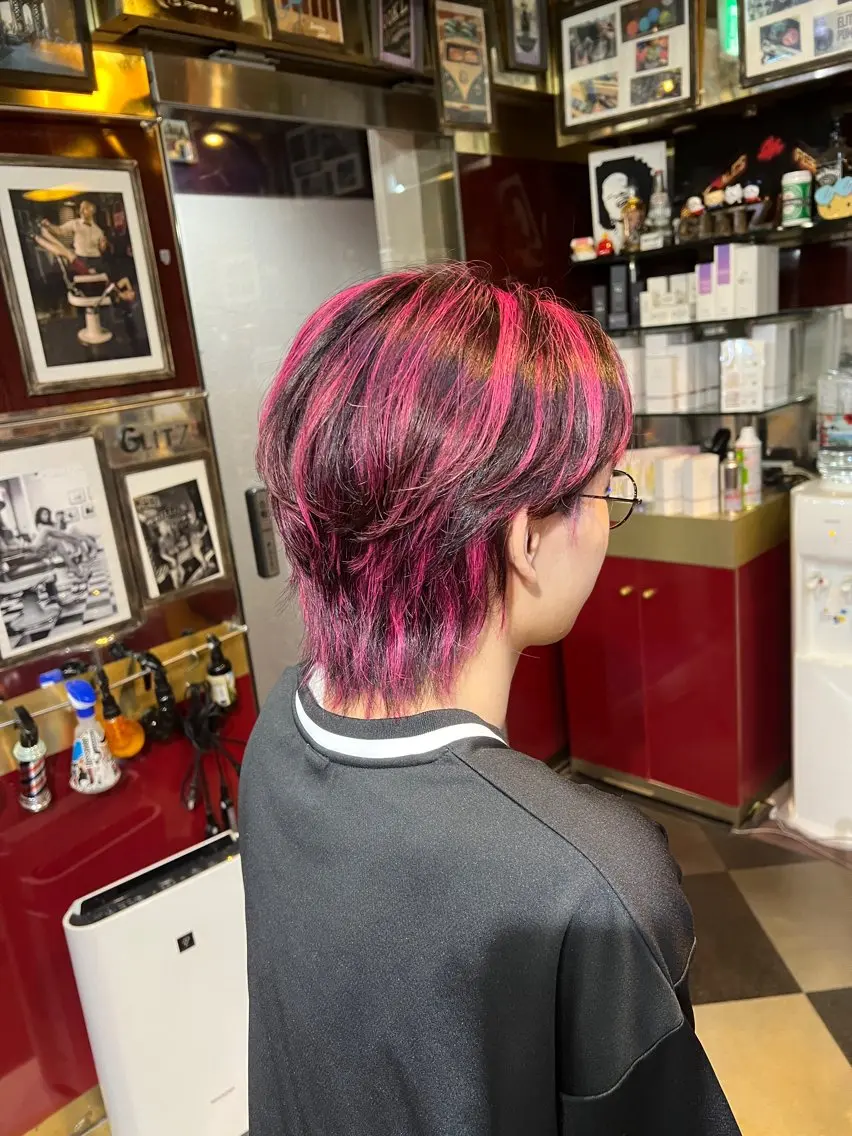 ショート カラー メンズ ヘアカラー 横浜カラーパーマ 特殊/ 平林侑馬のヘアスタイル