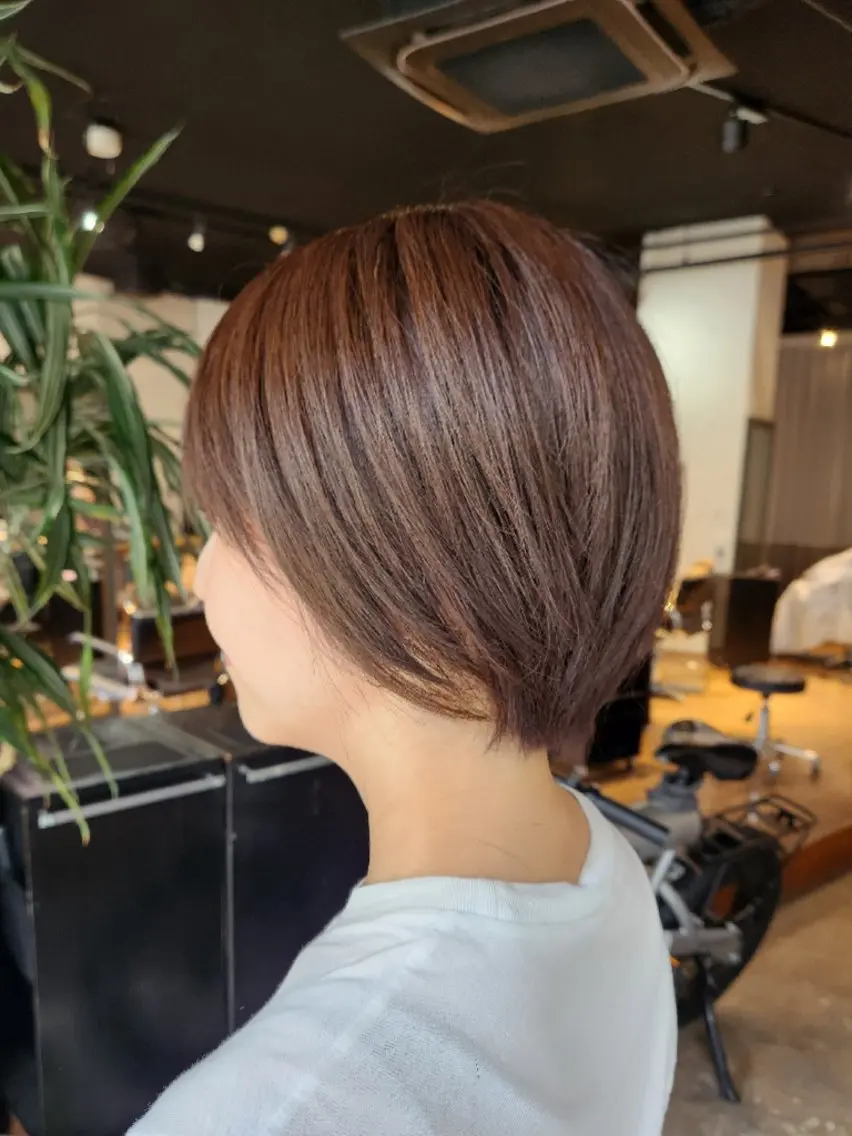 ショート カラー ヘアカラー ハヤシ マユ ✂ 府中美容室のヘアスタイル