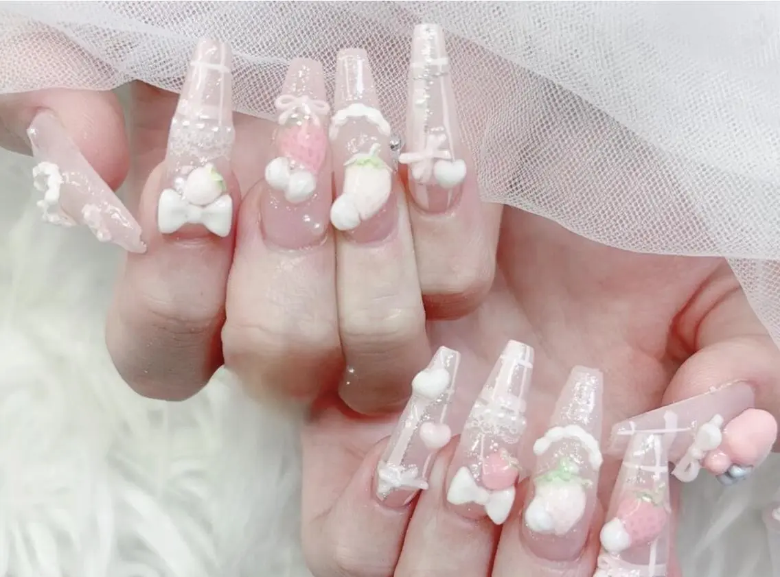 ネイル 成人式 ジェルネイル マグネットネイル 大理石ネイル(マーブル) 持ち込み ハンドネイル K.bi_nail ネイル長さ出し専門店のネイルデザイン