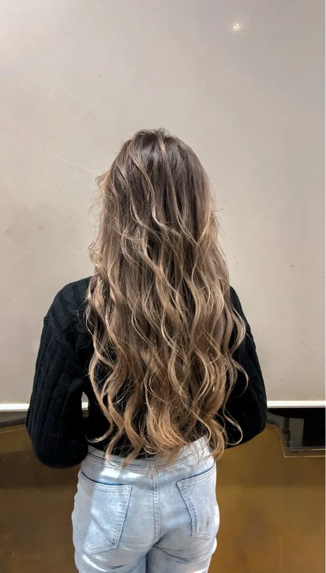 ロング カラー カット ヘアカラー トリートメント 海外デザイン🇺🇸 石渡諒太のヘアスタイル