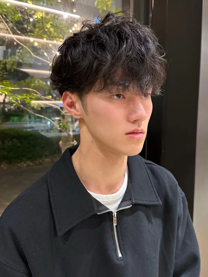 パーマ メンズ 中尾 碧斗のヘアスタイル