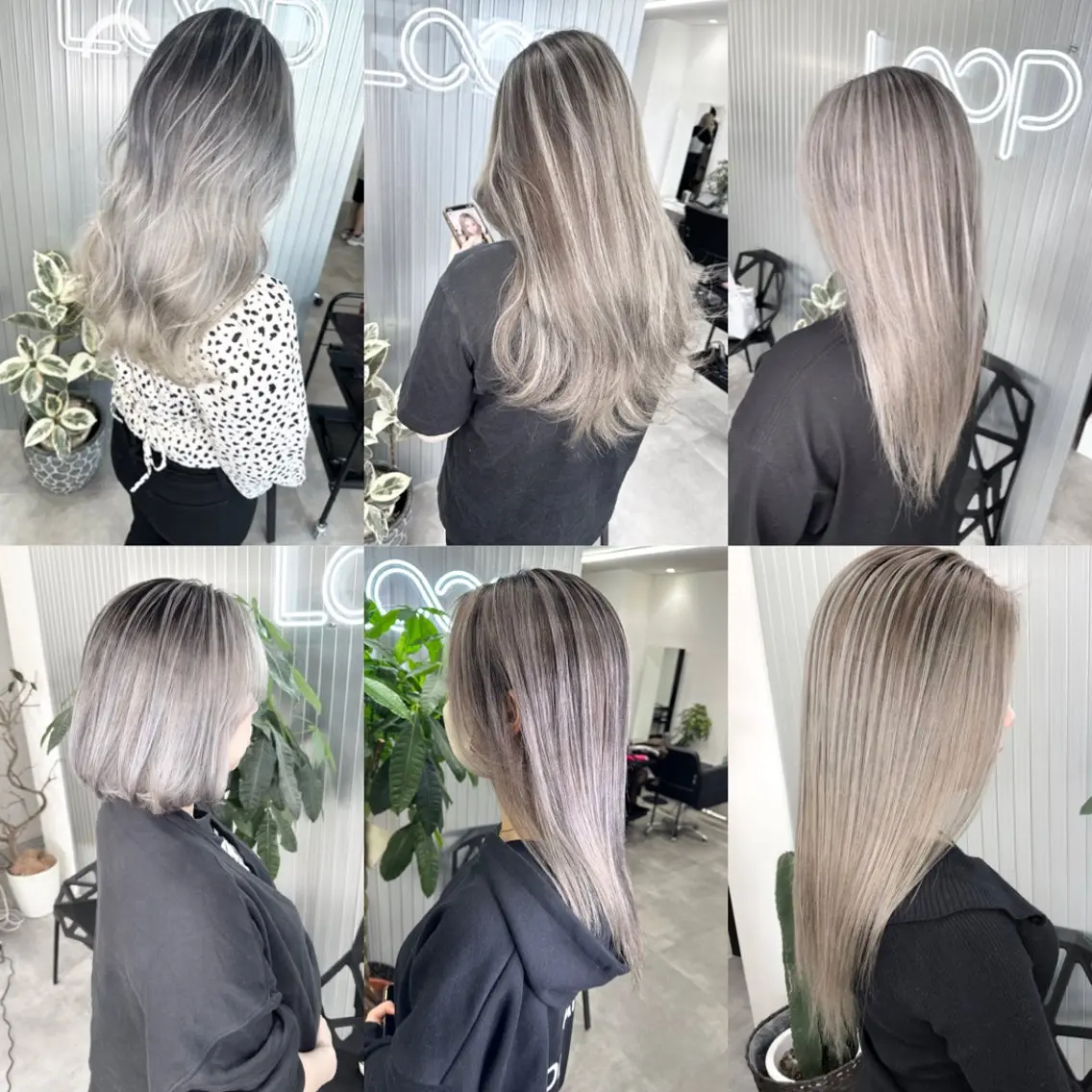 セミロング カラー LOOP hairのヘアスタイル