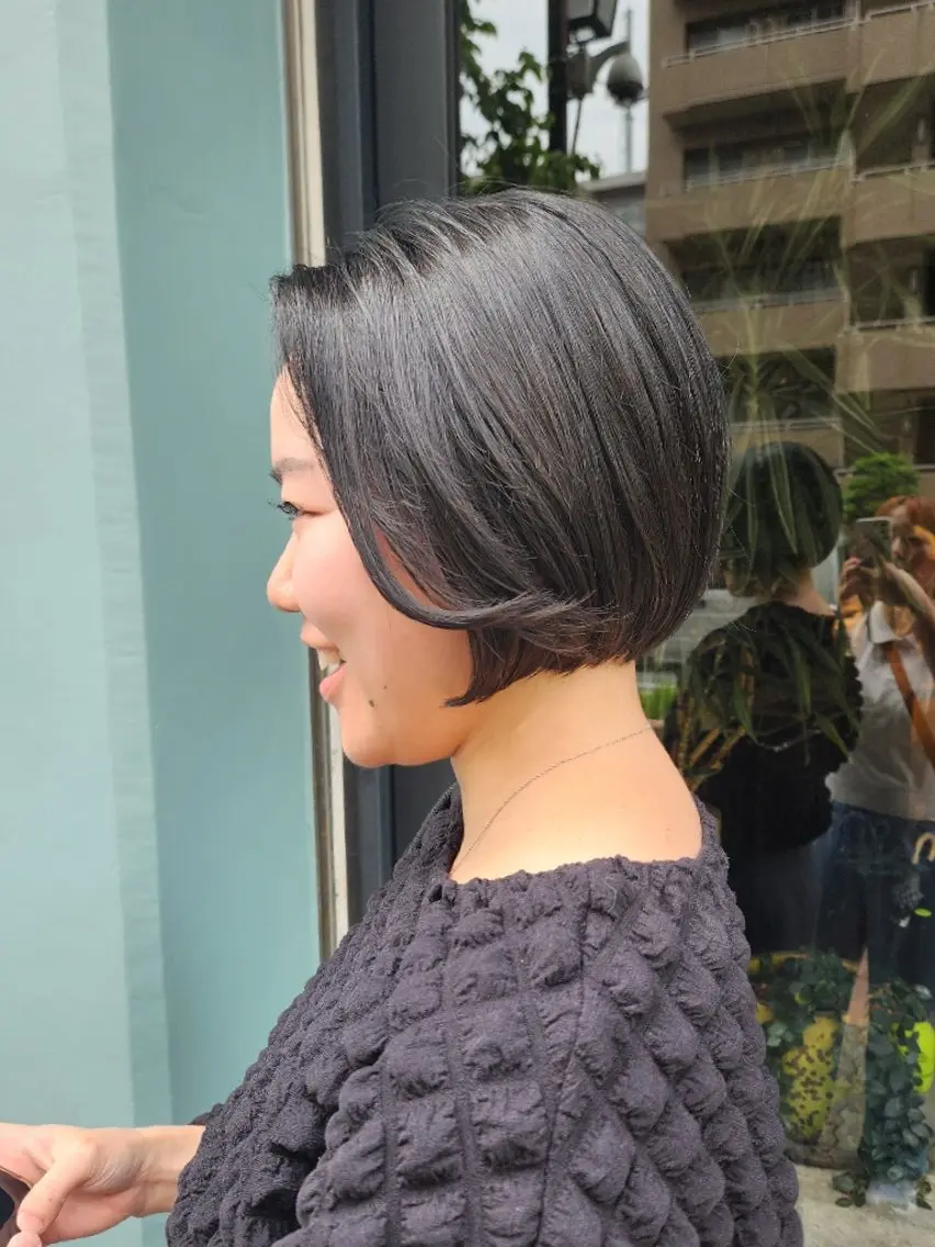 ショート カラー ヘアカラー ハヤシ マユ ✂ 府中美容室のヘアスタイル