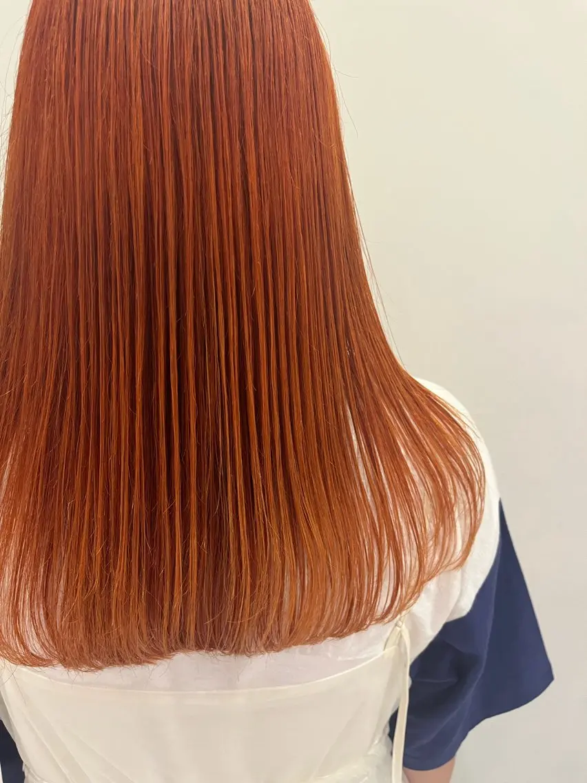 ロング カラー ramphy 柴原 夢奈のヘアスタイル