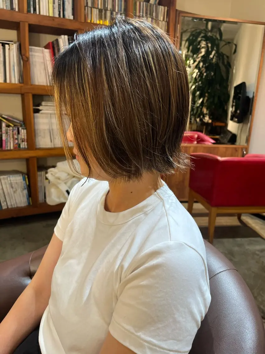 ショート ボブ 🌀メンズパーマ🌀 平川海夢のヘアスタイル