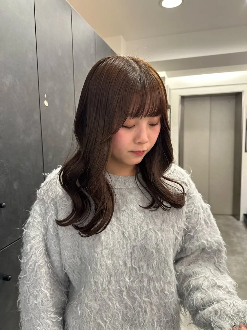 セミロング カラー 銀座/ヘアセット/ 島村美帆のヘアスタイル
