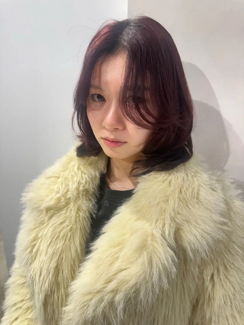 ミディアム カット ヘアカラー トリートメント 🎀韓国/髪質改善 長野美和🎀のヘアスタイル