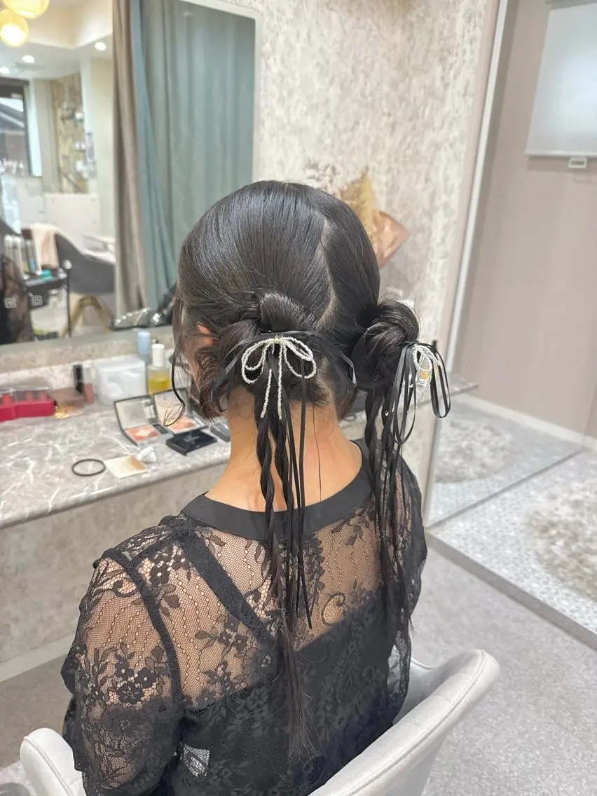 ヘアアレンジ 結婚式・ブライダル ヘアセット HairMake YUKAのヘアスタイル