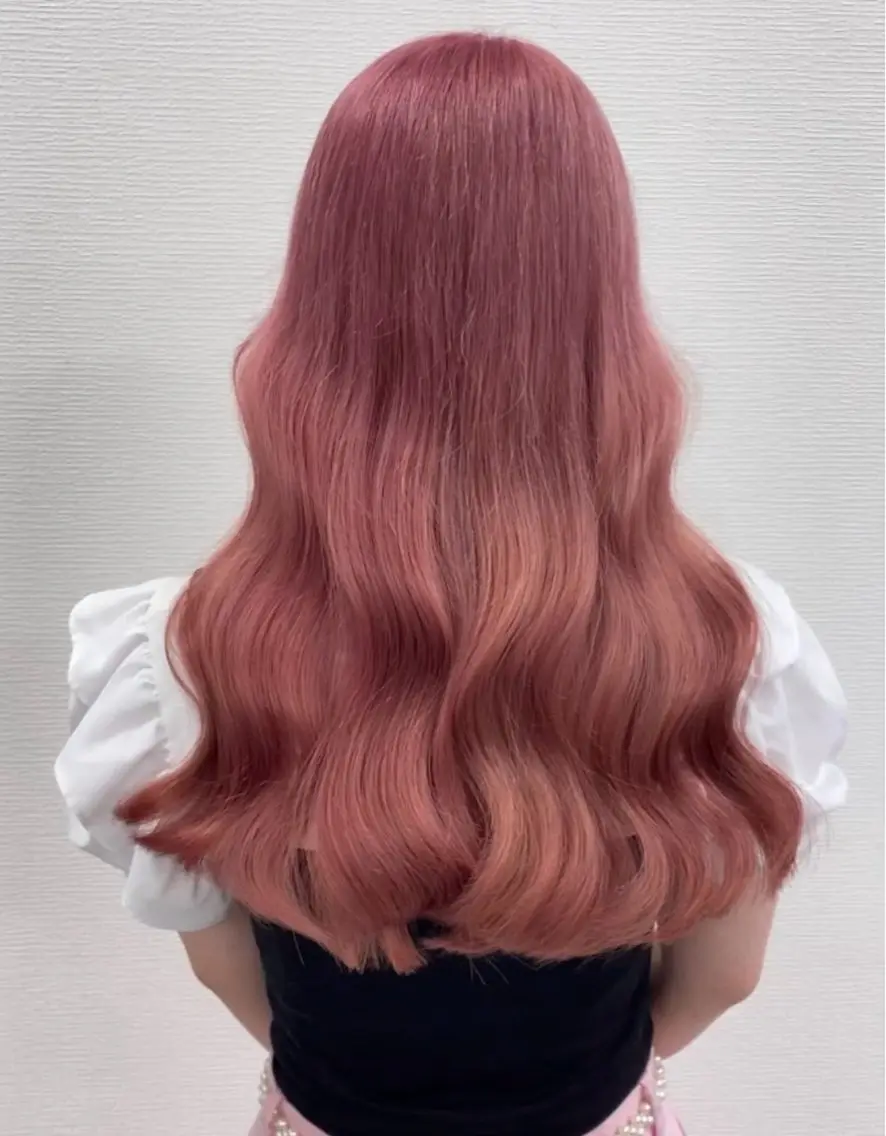 ロング カラー ヘアカラー トリートメント 🎀愛されピンク ラベンダー💜ゆいのヘアスタイル