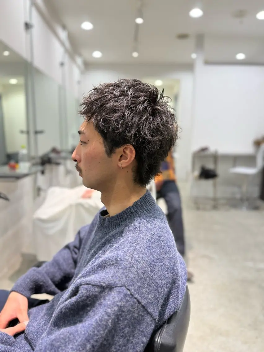 ショート パーマ メンズ カット パーマ (Lenis) takutoのヘアスタイル