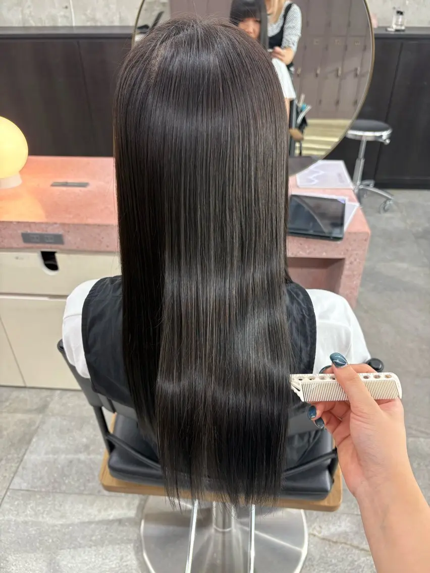 ロング ヘアカラー 縮毛矯正 トリートメント 松井ゆら/ ショート/縮毛矯正のヘアスタイル